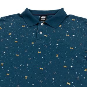 Star Wars Shirt Mens Tie Fighter‎ All Over Print Polo Sz Small Amazon Essentials